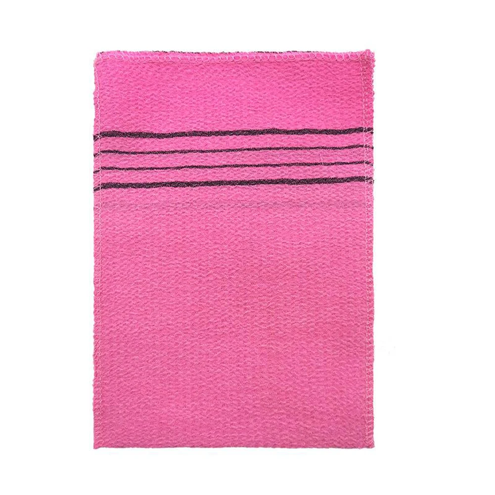 

5PCS Exfoliating Bath Towel Korean Italy Asian Exfoliating Bath Washcloth Body Scrub Shower Soft Polyester CottonTowels