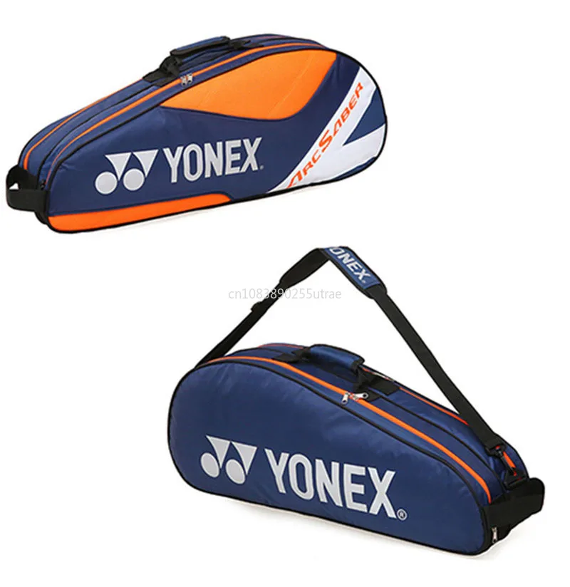 YONEX Genuine Light Weight Yonex Badminton Racket Bag For 3 Rackets With Shoe Compartment For Women Men