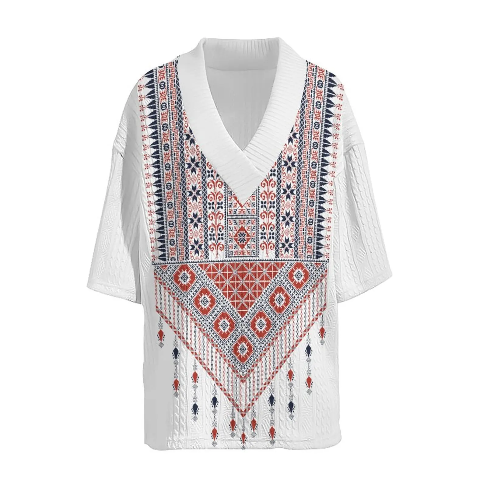 2024 Summer Casual Shorts Set Knitted Two Piece Men's Clothing V-Neck Short Sleeve T-shirt and Shorts Streetwear Knit Outfits 3