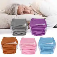 Waterproof Diapers Washable Reusable Adult Elderly Cloth Diapers Panties Pocket Nappies for Elderly Disabled 1