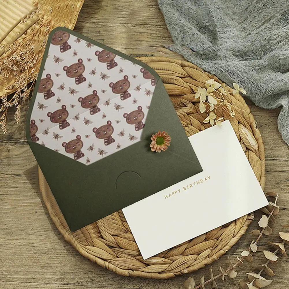 

Зеленый деловой конверт авокадо, самозапечатывающийся Стандартный Конверт, специальный бумажный материал, декоративные конверты для масляной живописи