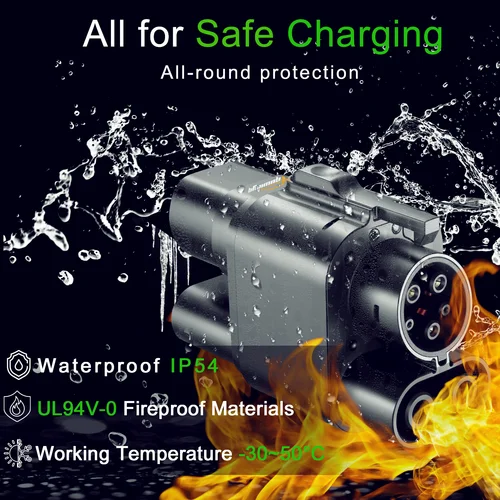 GUWIEYG DC + AC CCS2 충전기, CCS1 EV CCS2-CCS1 전기 자동차 충전기, DC 고속 EV 충전 어댑터 4