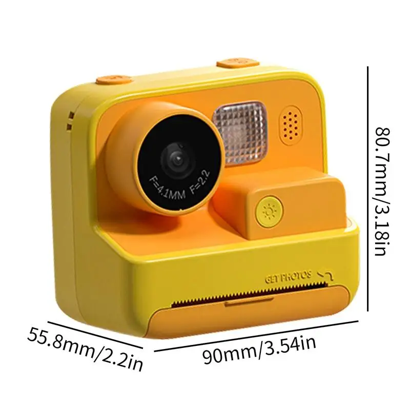 Instant Print Camera for Kids Selfie Video Digital Camera with Paper Film  Girls Boys Children Mini Learning Toy Gifts - AliExpress