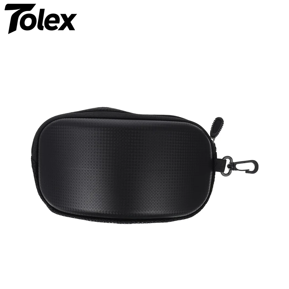 Tolex Portable Ski Goggles EVA Hard Case with Zipper Compact Lightweight Eyewear Storage Box for Easy Carrying Ski Accessories