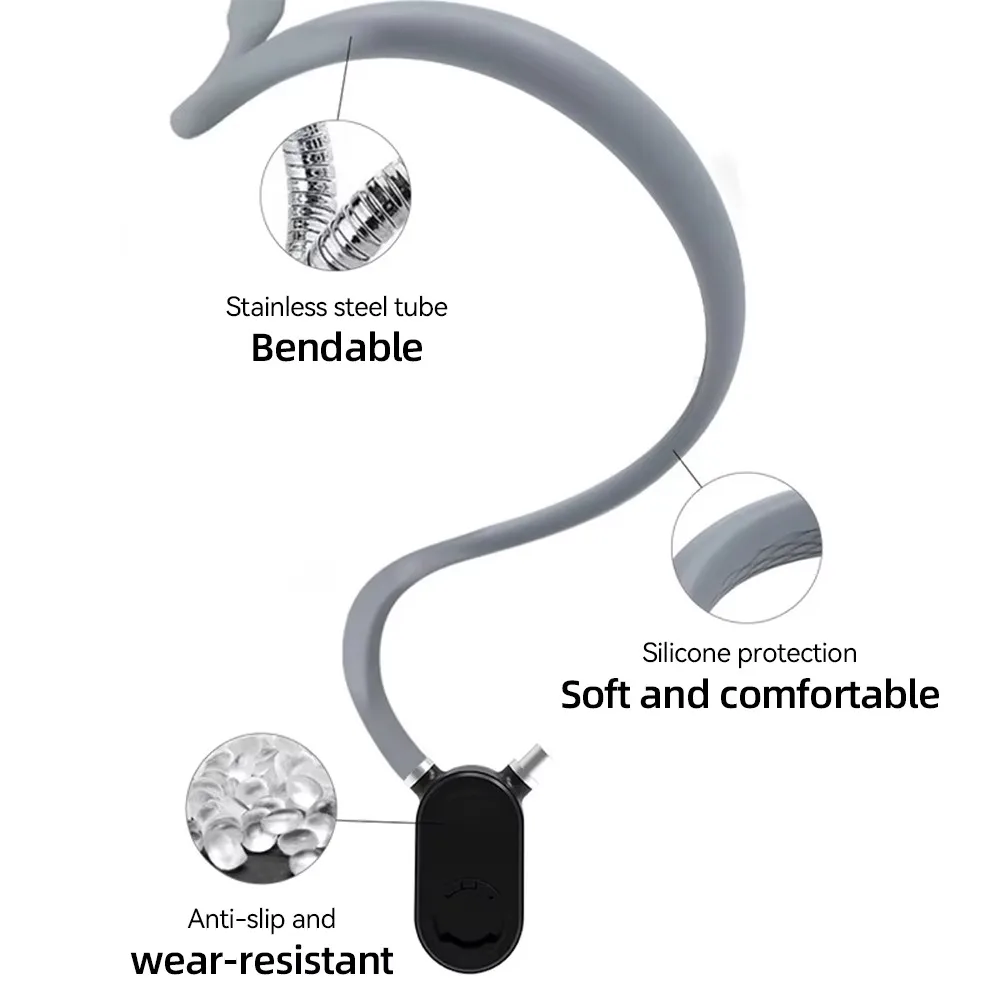 Universal Magnetic Neck Holder with 360° Rotation and Strong Clip – Quick Release Hands-Free Accessory