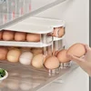 Sliding Egg Storage Box Refrigerator Food Holder Dispenser Double Layer Automatic Rolling Egg Container Kitchen Accessories 2