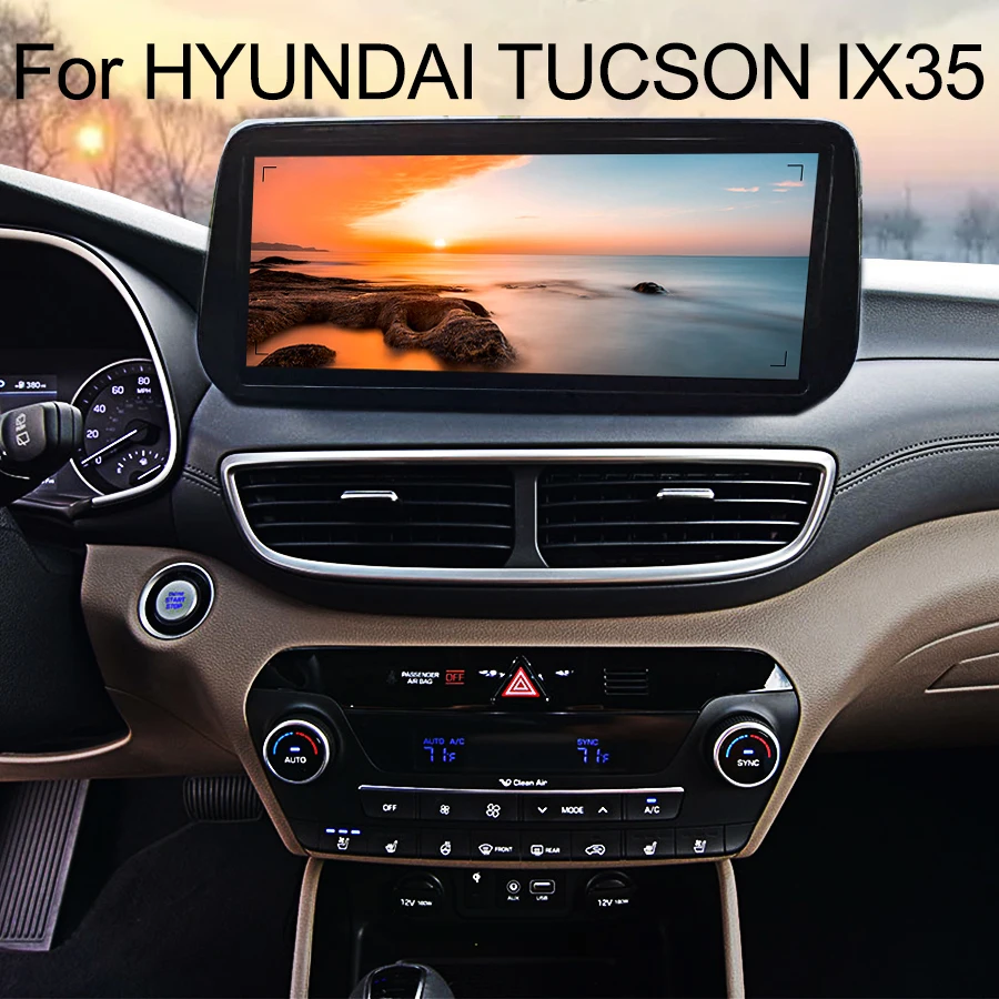 

12.3inch Screen Car Music Stereo For HYUNDAI TUCSON IX35 2018 2019 2020 Android 13 CarPlay Navigation Multimedia Video Player