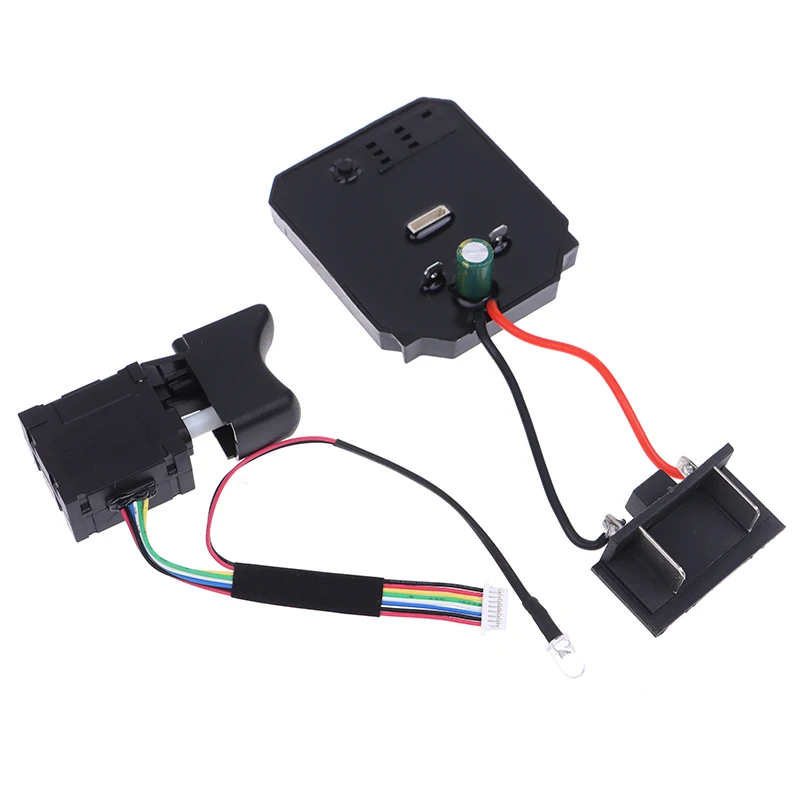 (Ce14)1Pc 제어 보드 + 1Pc 스위치 18V 21V Dayi 2106 브러시리스 기계 전기 렌치 마더 보드 액세서리에 적합