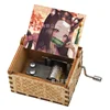 Wooden Music Box Retro Painted Hand-cranked Ghost Extinguishing Blade Music Box To Send Friends Music Box Halloween Decoration 4