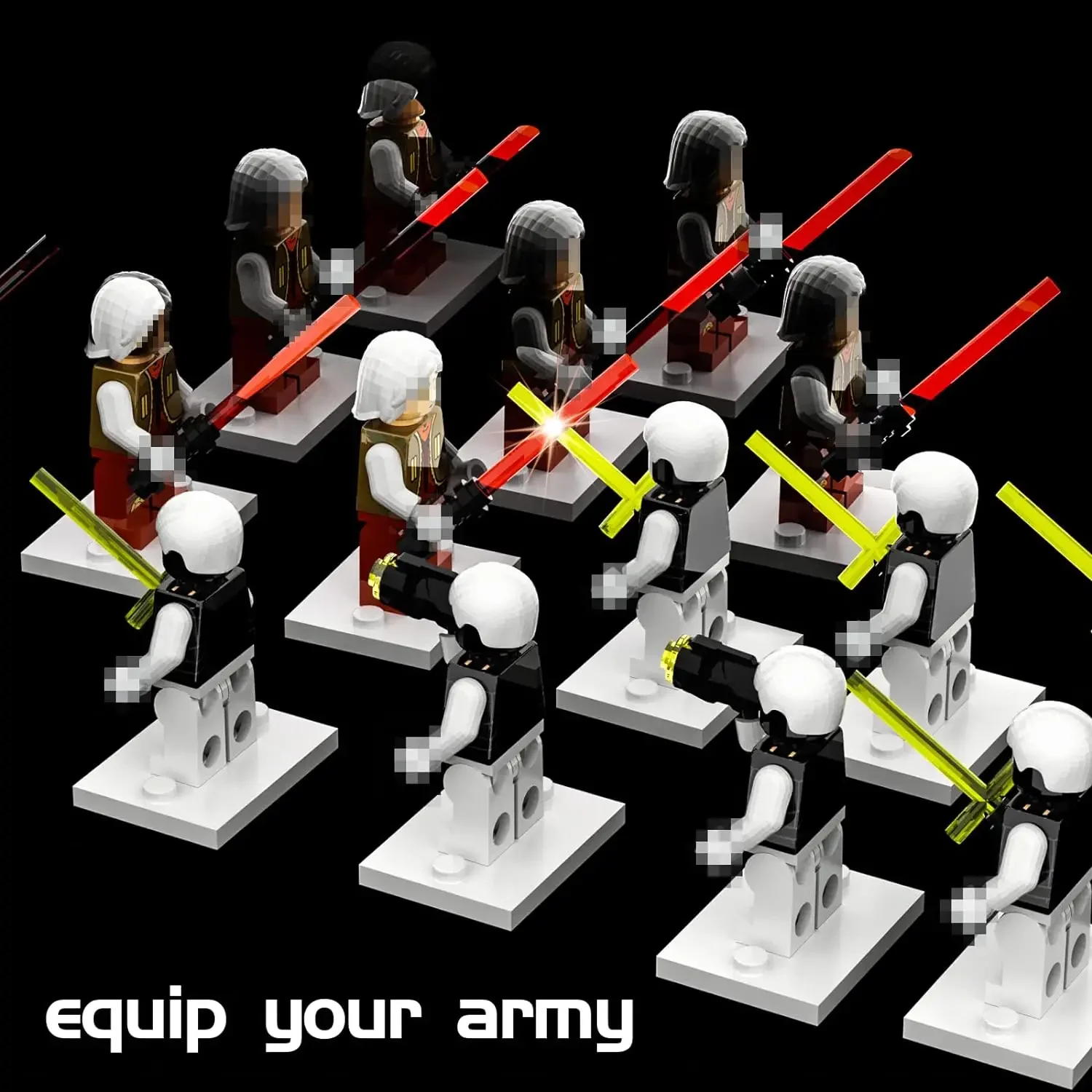 Hot MOC Space Wars Light Saber Weapon Sword Lightsabered Parts Accessories Building Blocks Toys for Children Kids Gifts 5