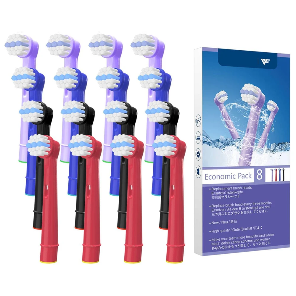 Toothbrush Heads Compatible with Oral B 7000/Pro 500/1000/3000/8000/ 9000, Vitality Dual Clean ,TriZone ,Advance Power,Triumph accu chek blood collection pen with multi level adjustment vitality intelligent aviation universal blood collection needle