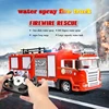 Large Size Fall Resistant Electric Remote Control Fire Truck Toy Set Children Simulation Sprinkler Engineering Car Boy Toy Gift 2