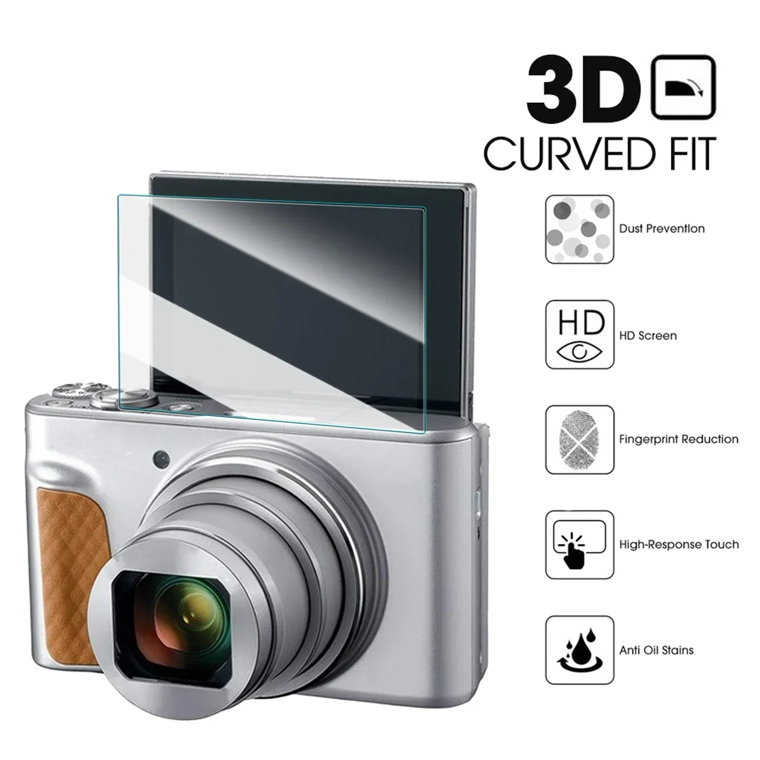 Screen Protector Tempered Glass For CANON SX740 SX730 Video Camera Clear 9H Anti-Scratch Protective Film Glass