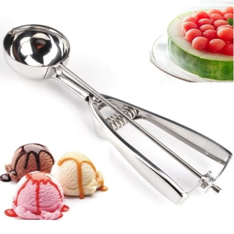 Ice Cream Scoops Easy Trigger Stainless Steel Cookie Scoop Meatballs Mellon Balls Mashed Potato ice cream scoop