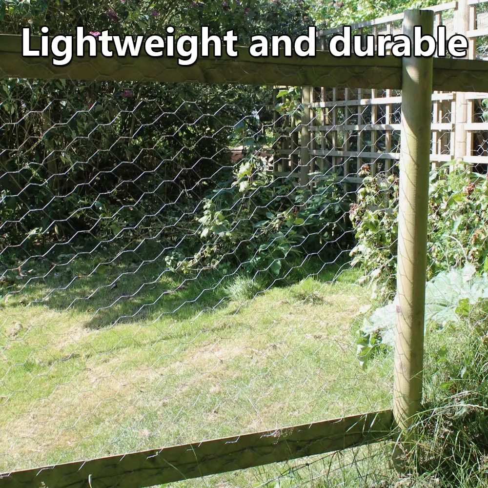 Metal Wire Netting Chicken Rabbit Poultry Fence Netting Crop Protection Net Hexagonal Galvanized Mesh Farm Garden Accessories