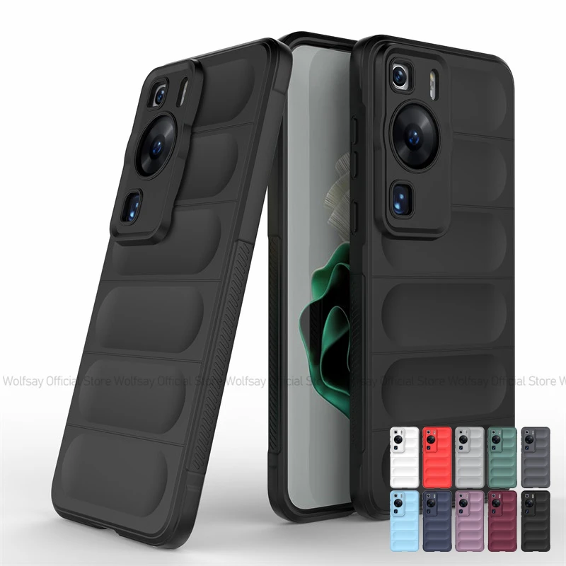 Wolfsay Per Huawei P60 Pro Case Luxury Skin Silicone Antiurto Anti-Impronta Tpu Cover Posteriore Del Telefono Huawei P60 P60 Pro P60 Art