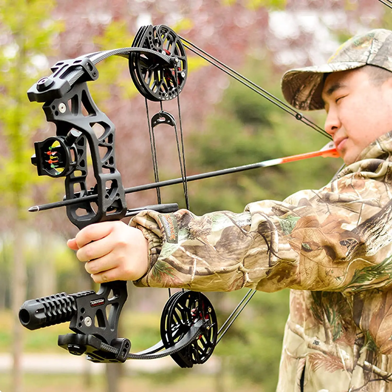 Arc à poulie composé pour la chasse artérielle, arc et flèche à