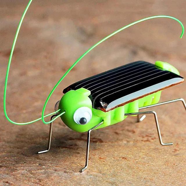 Solar Grasshopper Insect Solar Powered Bug Robot Moving Toy No Batteries Funny Educational Toys For Kids Gift 1