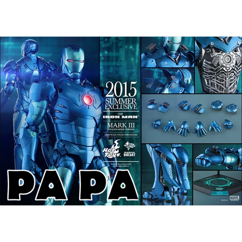 

Hottoys HT 1/6 MMS314D12 Iron Man 2 MK3 Submarine Edition Limited Edition Blue Alloy Action Figure Model Hobbies Collection