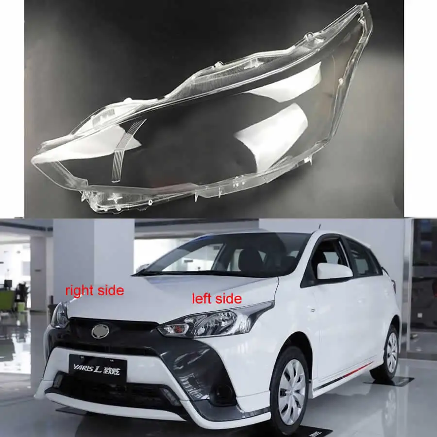 

Автомобильные аксессуары для Toyota Yaris L 2016-2019, налобный фонарь, налобный кожух, налобный кожух, корпус фары, прозрачный абажур, линзы из оргстекла X