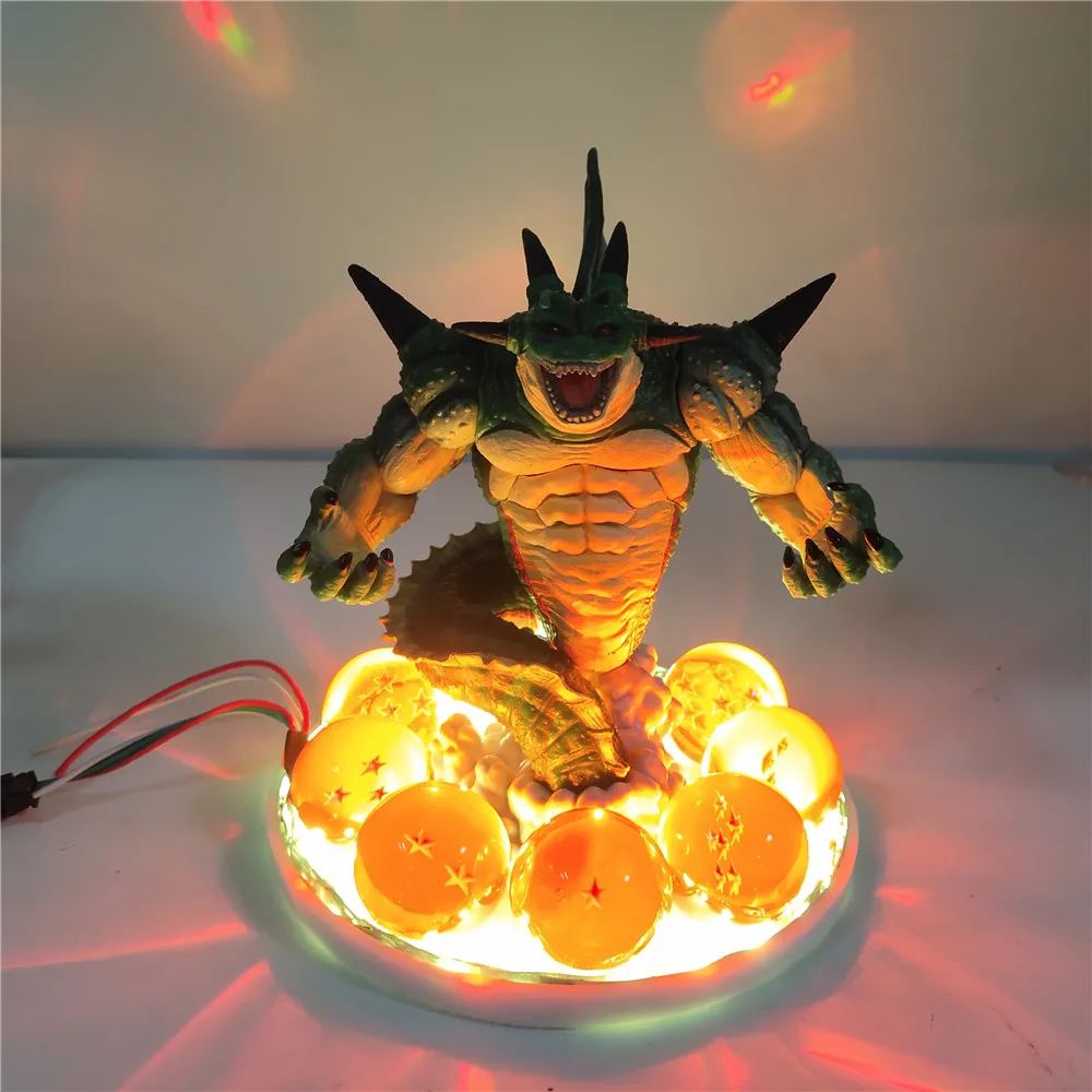 

Dragon Ball Z Anime Figures Shenlong Lampara Action Figures Super Saiyan Toys Crystal Balls Remote Control PVC Figure Xmas Gift