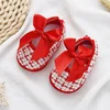 Cute Shoes For 0-1 Years old Baby Girls Soft Sole First Walkers Footwear Floral Bowknot Cozy Cotton Shoes 4