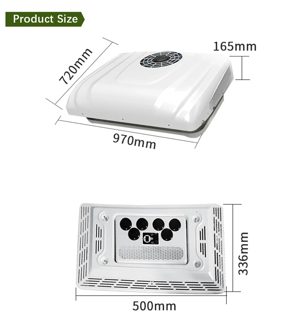 Rv Rooftop Air Conditioner Truck Parking Apu Air Conditioning 12V Electric Conditioner For Truck Van Car