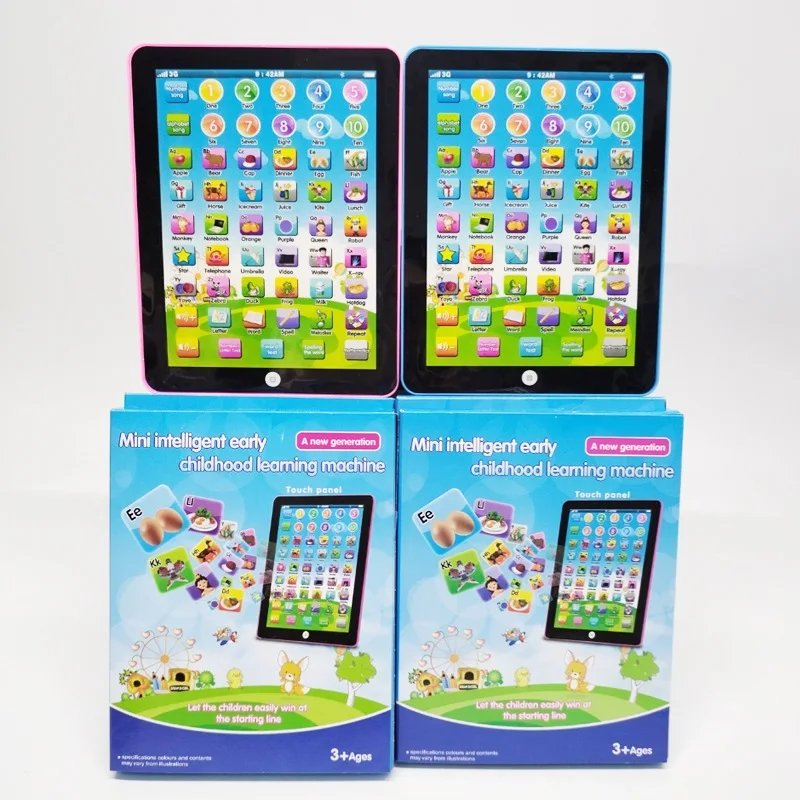 Mini English Tablet Learning Machine Toddler Intelligent Early Education Pad Words Numbers Alphabets Musical Sound Effects Toys 5