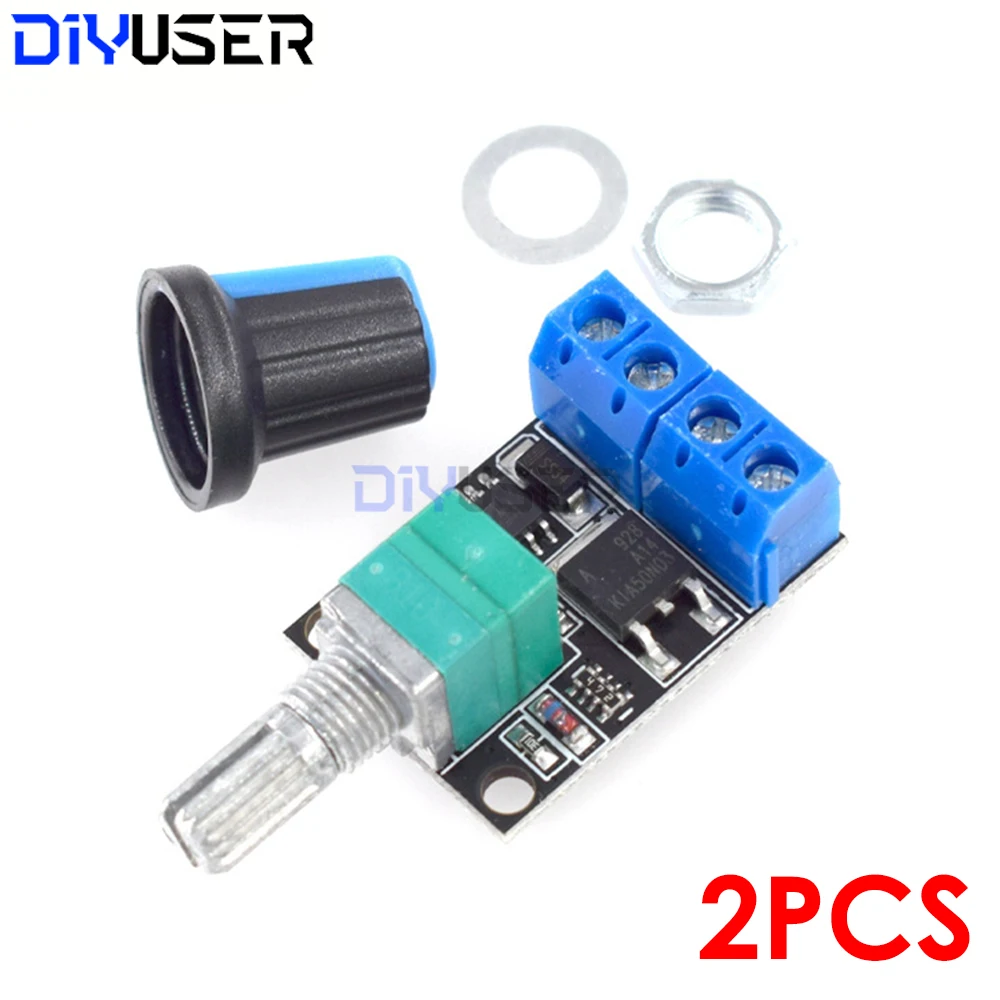 Speed Regulating Module 2PCS PWM DC Motor Speed Controller 5V-16V/12V Speed Regulating Switch ...