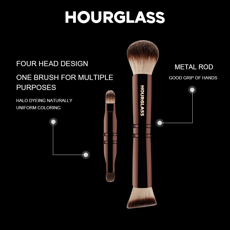 Horglass 다목적 메이크업 브러쉬, 모든 얼굴 및 눈 메이크업 요구