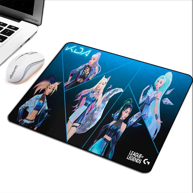 Mousepad Gamer Desk LOL KDA Small Mause Pad Mouse Gaming Accessories Keyboard Mat Sexy Mausepad Table Computer Mats | Компьютеры и