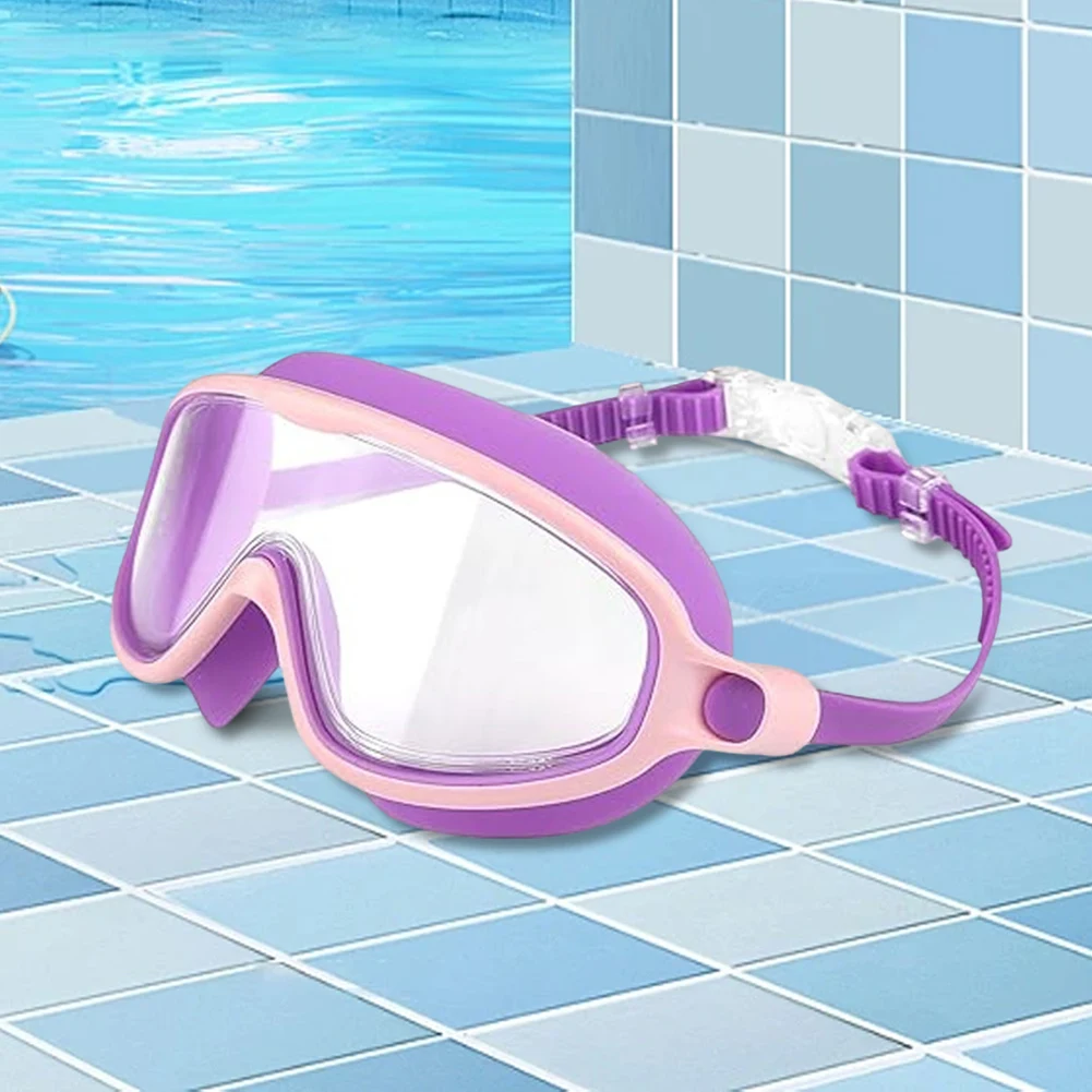 Kids Swim Goggles Anti-Fog Swim Glasses No Leaking with Ear Plugs Nose Clip for Children From 4 To 15 Years Old