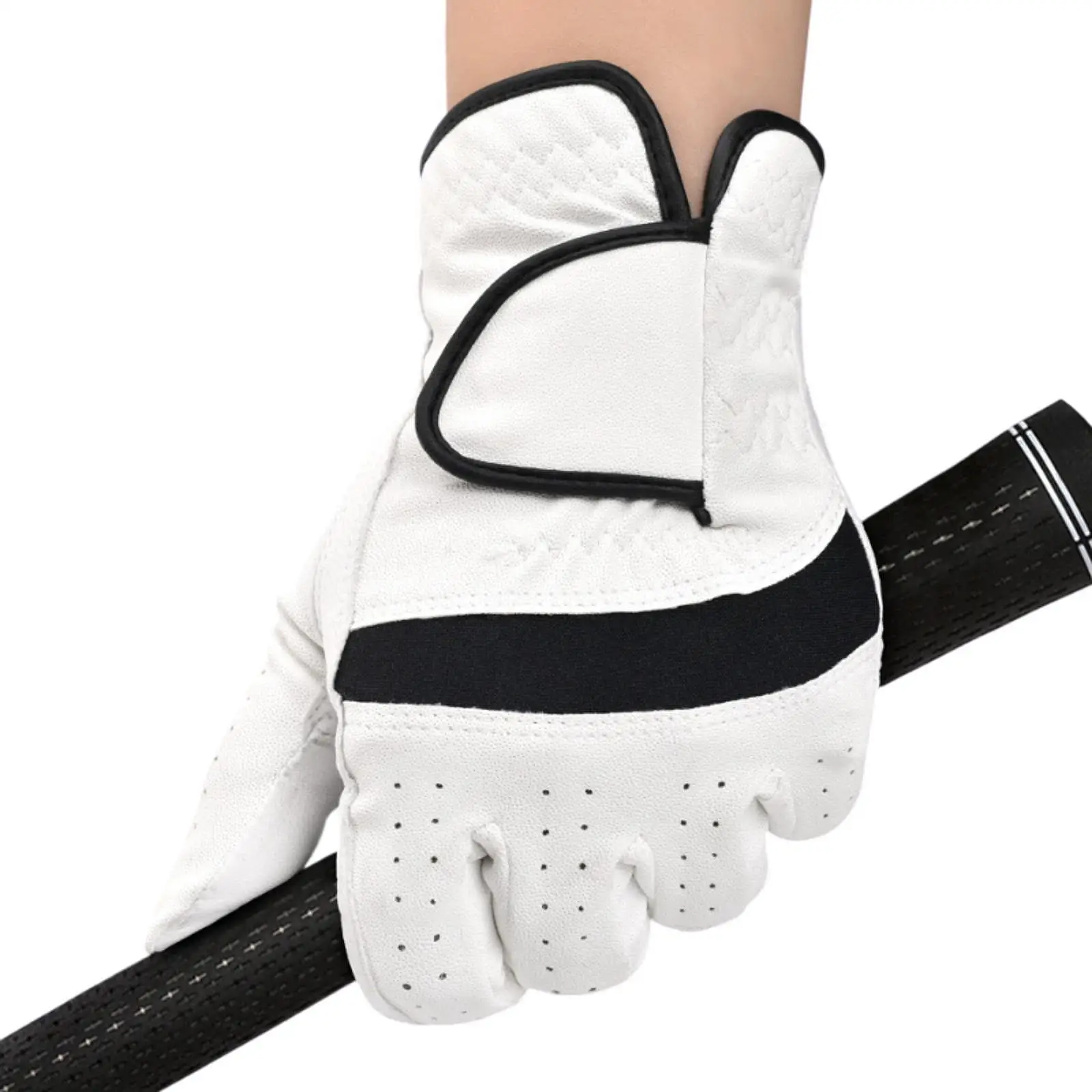 Golf Glove for Left Handed Mitten Nonslip Sports Portable Golfer Gift Accessory Wear Resistant Simple Golf Training Practice