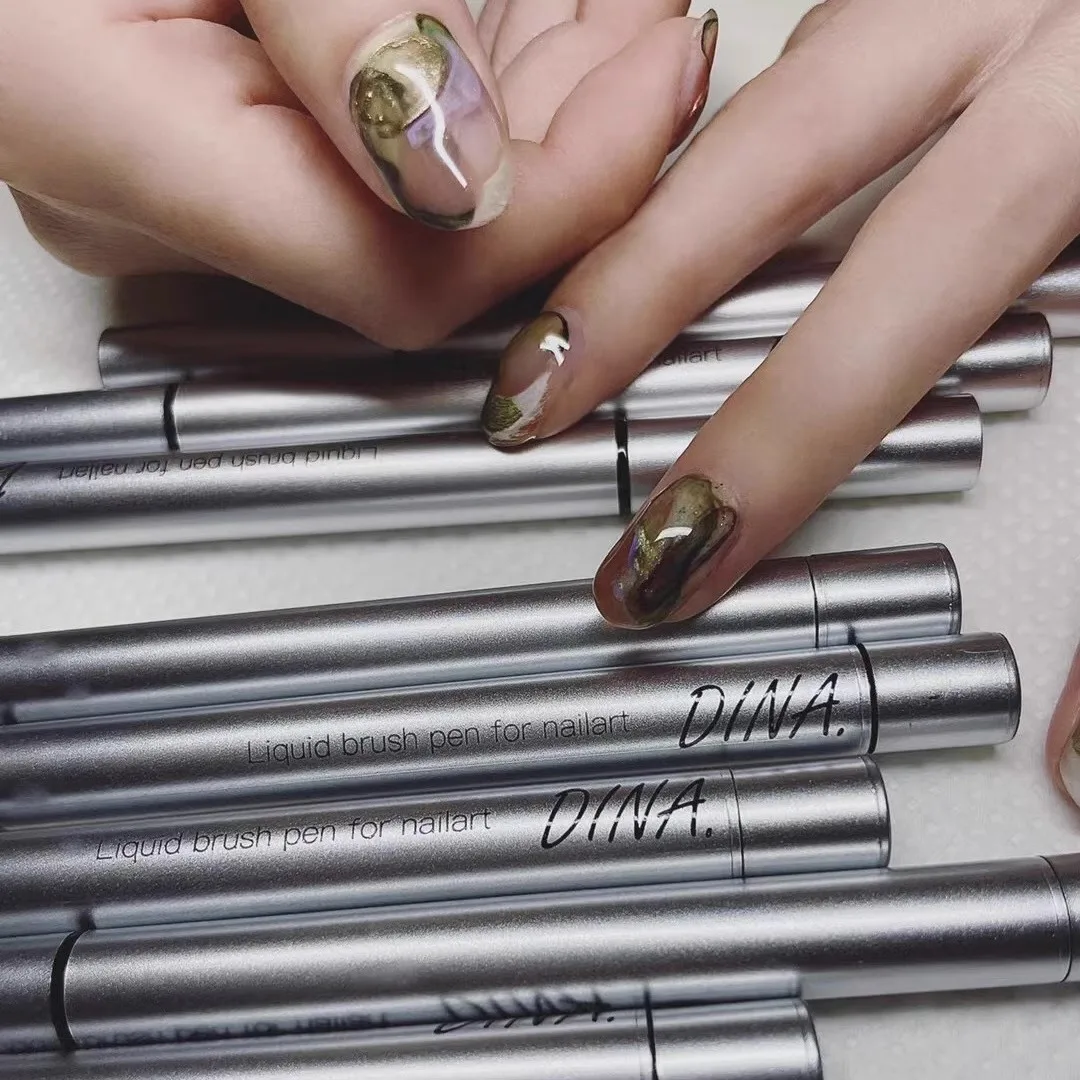 Dinagel 19-36 Color Nail Art Drawing Graffiti Pen Blooming Smoke Manicure Brush Painting Nail Drawing Pen DIY Tool