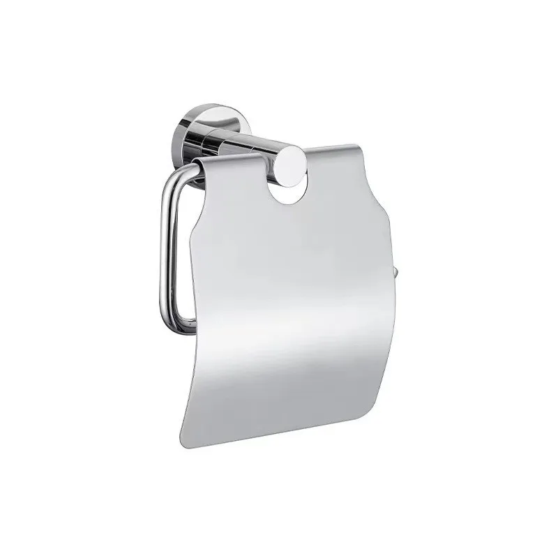 304 Stainless Steel Toilet Paper Holder Wall-Mounted No Drill, Creative Bathroom Tissue Roll Organizer for American