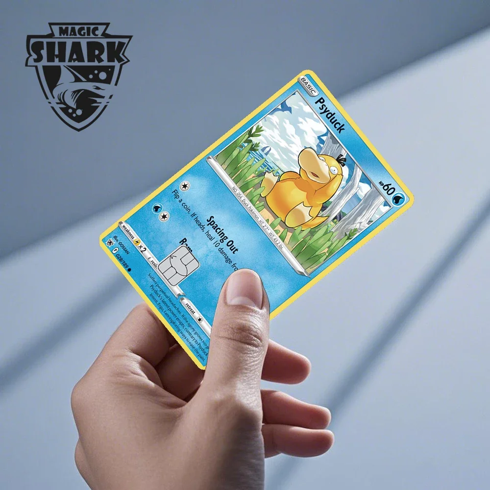 2026 New Charizard Blastoise Bulbasaur Eevee Metwo Sticker Film Skin Cover for Credit Debit Card