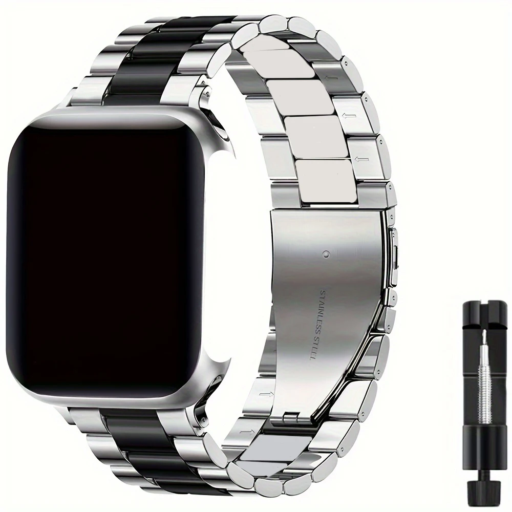 Stainless Steel Strap For Apple Watch Band Series 11/10/9/8/7/6/5/4/3/SE 3 thumbnail 11