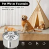 Stainless Steel Pet Water Fountain Cat Automatic Water Feeder USB Electric Mute for Cat Dog Filter Fountain Smart Drinking Bowl 5