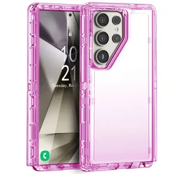 Heavy Duty Transparent Shockproof  Case - Premium Protection Cover - Galaxy S20 (Crystal Purple)