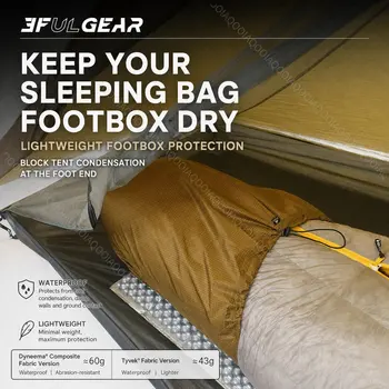 3F UL GEAR Waterproof Sleeping Bag Foot Cover Ultralight Footbox Protector for Tent Condensation Camping 3F UL GEAR 1