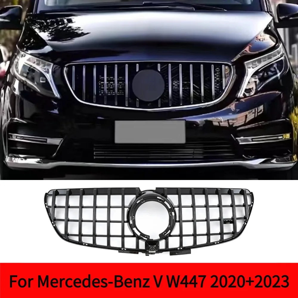 

GT Grilles For Mercedes-Benz V-Class W447 V260 V250 2020 2021 2022 2023 Car Front Bumper Upper Grille Racing Grill