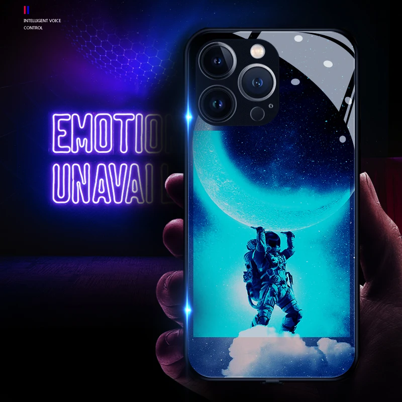 Smart Led Luminous Phone Case Mobile Iphone Case Technology New