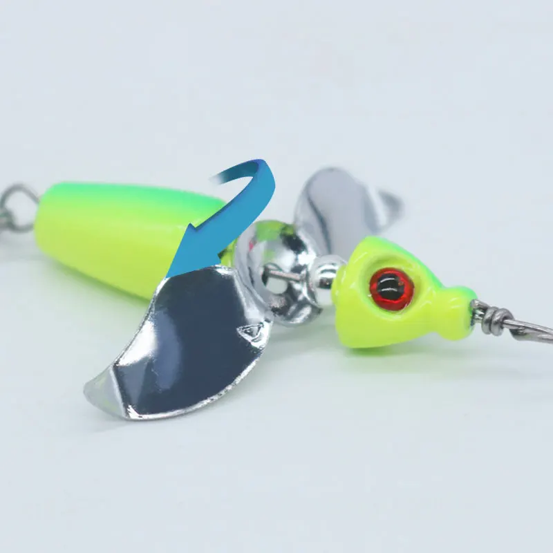 

AS Spin Bait Lures Shore Cast Jig Propeller Fishing 11g/4.6cm Topwater Bait Hard Lure Artificial Plastic Wobblers Pesca Leurre