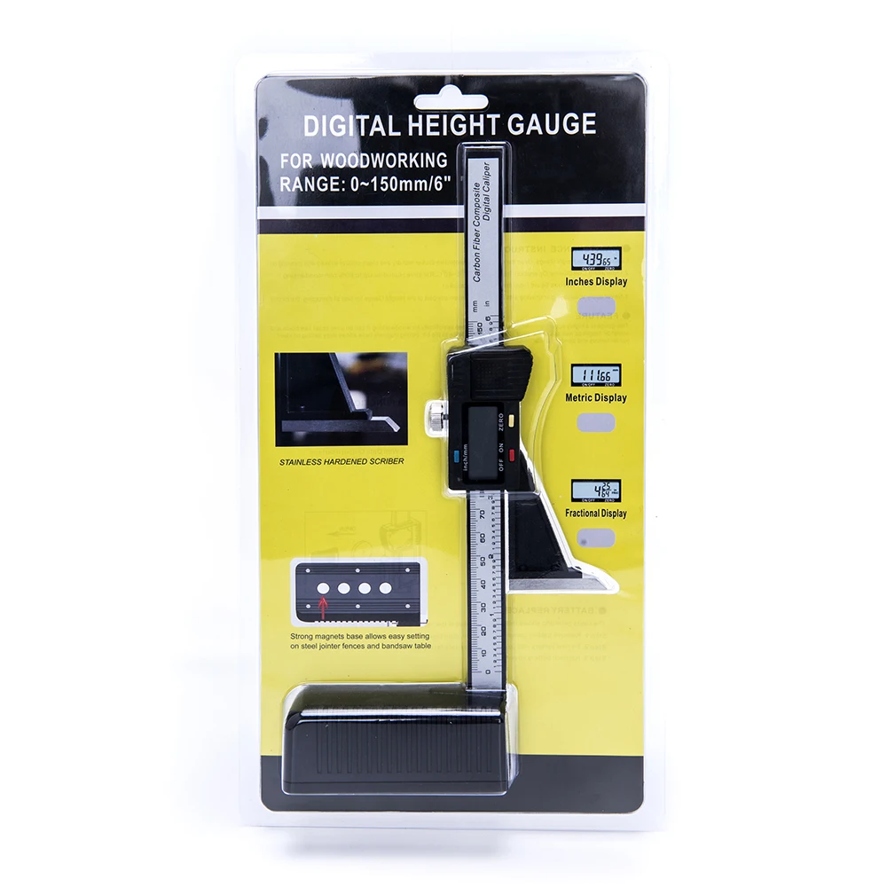 Digital Height Gauge 0-150mm Caliper electronic vernier caliper Ruled ruler Woodworking Table Marking Ruler