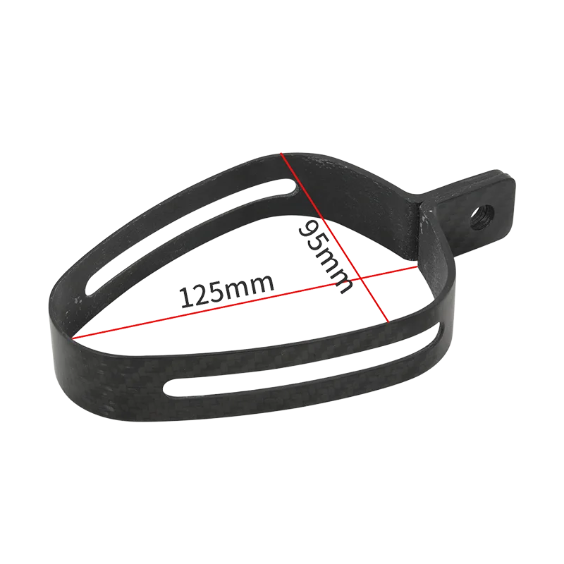 Morsetto Per Tubo Di Scarico Moto - Anello Fisso Universale In Acciaio Inox E Gomma, Antiscivolo
