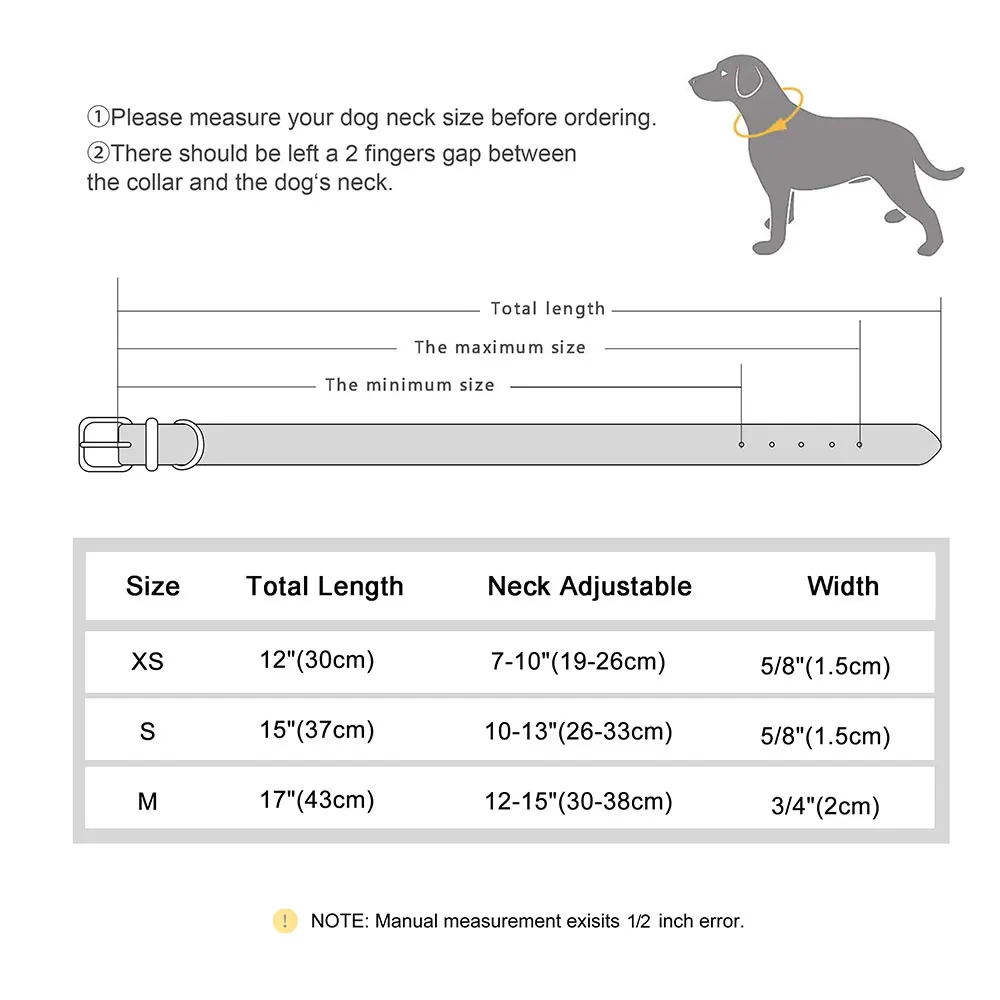 Title 3, Personalized Leather Dog Cat Collar Adjustable ...
