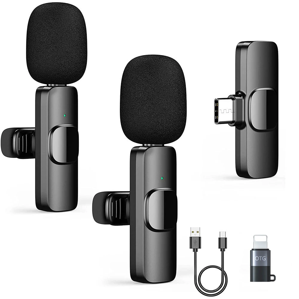 Y23 Wireless Lavalier Microphone Portable Audio Video Recording Plug