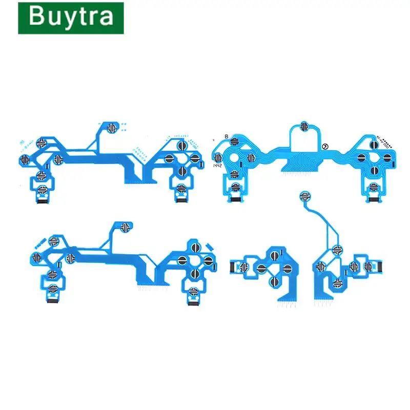 Per Ps4 Ds4 Pro Slim Controller Pellicola Conduttiva Pellicola Blu Jds 050 040 030 010 Maniglia Cavo Pulsante Pellicola