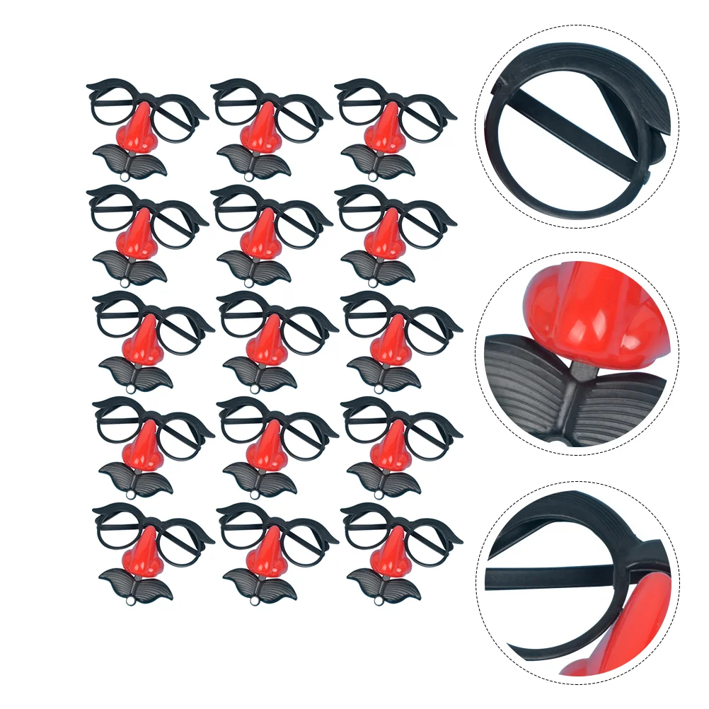 

15Pcs Funny Nose Costume Toy Beard Props Party Props for Kid (Random Style)