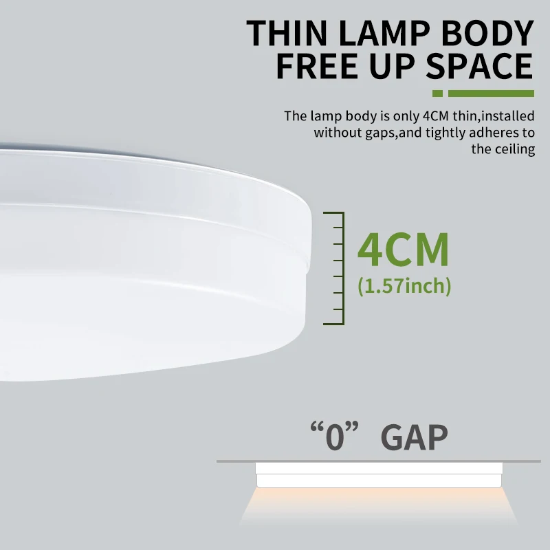 Round LED Grille Lamp Lights Home Decor Neutral White Cold White Warm White Minimalist Ceiling Lamp for Bedroom Kitchen Corridor